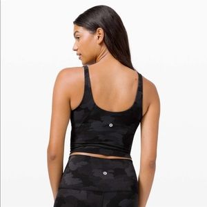 NEW Lululemon Align Crop Top - Black Camo